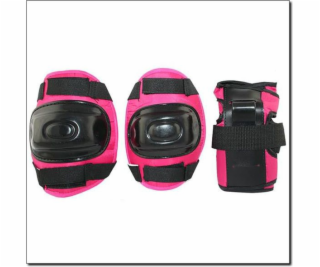 Sada chráničů NILS Extreme H108 velikost L Dark Pink (16-...