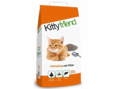 Stelivo pro kočky Sanicat Kittyfriend, stelivo pro kočky, bentonit, 20L, hrudkující