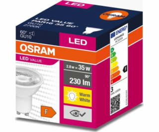 Ledvance LED žárovka GU10 VALUE PAR16 35 60 2,8W/827 230V...