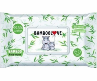 BAMBUSOVÉ Vlhčené utěrky 60 ks - BAMBOOLOVE