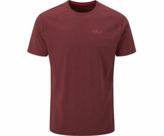 Pánské tričko Mantle Tee Oxblood Red Marl velikost S (QBL...