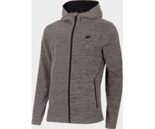 4f Pánský fleece H4Z22-PLM351 Šedá melanž vel. M