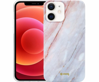 Mramorové pouzdro Crong Crong Mini pouzdro iPhone 12 (růž...