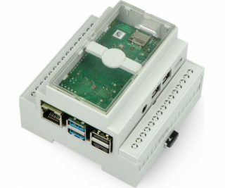 Multicomp Raspberry Pi 4B pouzdro na DIN lištu (FAR-16544)