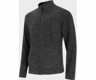 4f Pánský fleece H4Z22-PLM350 Černá melanž, XXL