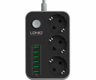 LDNIO Power Strip Ldnio Power Strip 6 zásuviek + 4X USB p...