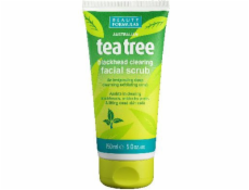 Beauty Formulas Tea Tree Čisticí pleťový peeling 150 ml