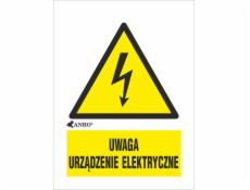 Elektrické zařízení ANRO Sign Attention 148 x 210 mm (10EOA/Q4/F)