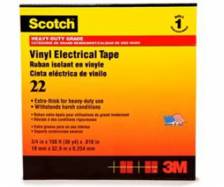 3M izolační páska 19mm x 33m černá PVC Scotch 22 (8001201...