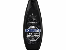 Schwarzkopf Schwarzkopf Schauma Men 3v1 Čisticí šampon s uhlím 400ml