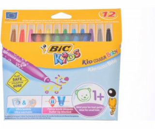 Bic Flamasty Kid Couleur Baby 12 barev (902080)