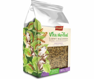 Vitapol Vita Herbal pro hlodavce, moučné červy, 80 g