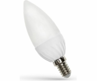 Spektrum LED svíčka E14, 230V, 6W, CW (WOJ13027)