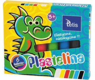 Tetis Plastelína 6 barev 15g