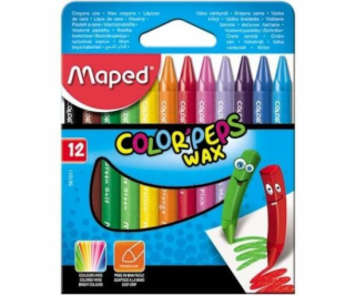 Pastelky na svíčky Maped Colorpeps 12 barev (861011)