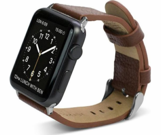 Řemínek na Apple Watch X-doria X-Doria Lux 42 mm hnědý/hn...