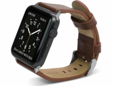 Řemínek na Apple Watch X-doria X-Doria Lux 42 mm hnědý/hnědý 23819