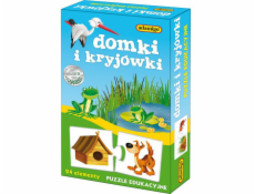 Adamigo vzdělávací puzzle domečky a skrýše (6670)