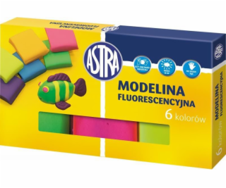 Astra Fluorescentní modelovací hmota, 6 barev