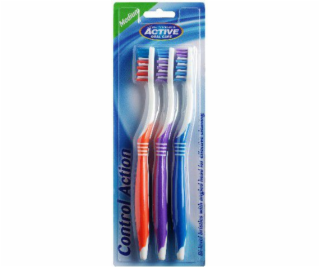 Zubní kartáček Active Oral Care Control Action střední 3 ks