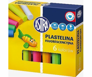 Astra Plasticine 6 barev fluorescenční