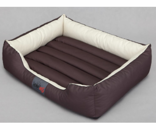 HOBBYDOG Comfort Bed - Hnědá s XXL krémem