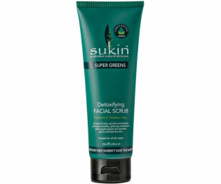 Sukin SUPER GREENS Detoxikační scrub na obličej 125 ml