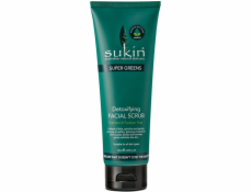 Sukin SUPER GREENS Detoxikační scrub na obličej 125 ml