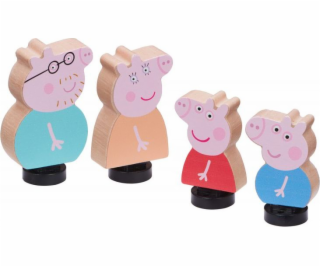 Figurka prasátka Tm Toys Peppa Pig - Dřevěné figurky 4-bal