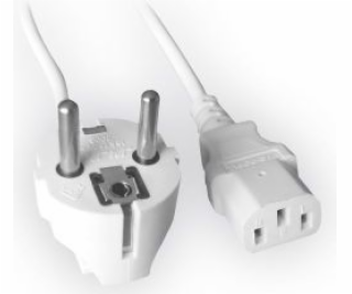 Gembird VDE Euro/IEC C13 napájecí kabel 1,8m (PC-186W-VDE)