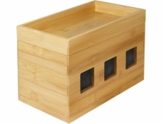 Organizér LogiLink Management Cable Box Bamboo 255 x 140 x 165 mm LogiLink