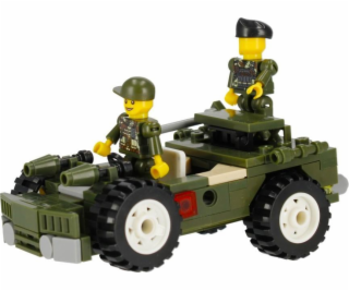 ALLEBLOX Klocki Militaria 3v1 vojenské vozidlo 180 prvků ...