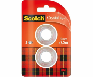 Scotch Crystal kancelářská páska 19 mm (2 ks)