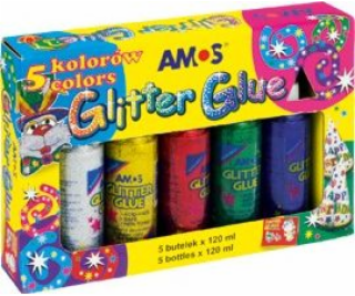 Amos GLITTER SE TŘPYTKY 120 ML X 5 AMOS BAREV