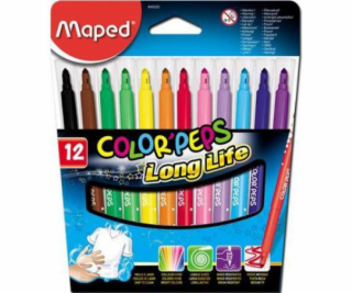 Trojúhelníkové značky Maped Colorpeps 12 barev (205569)