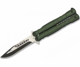 K25 Nůž motýl K25 02130 Balisong Green univerzální