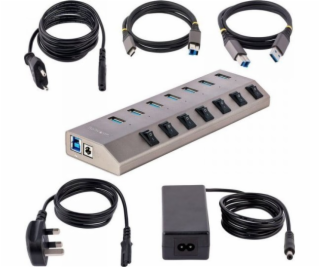 Hub USB StartEch USB Hub StartEch USB 3.0 Netzteil 7XUSB3...