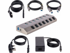 Hub USB StartEch USB Hub StartEch USB 3.0 Netzteil 7XUSB3.2 5GBIT/S