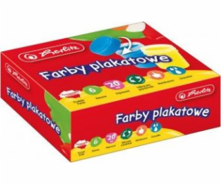 Herlitz školní plakát barvy 6 barev x 20ml