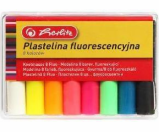 Herlitz Fluorescenční plastelína 8 barev (200280)