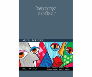 Happy Color malířský blok A4 25k bílý