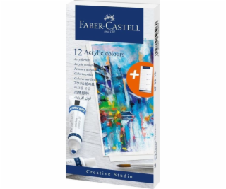 Faber-Castell Akrylové barvy v tubách 12 barev FABER CASTELL