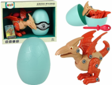 Import leantoys Set Dinosaur Pterodactyl s Egg DIY Red Screwdriver