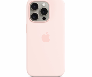 iPhone 15 Pro Silicone Case with MS - Light Pink