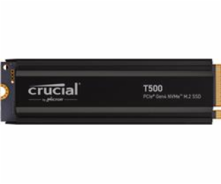 Crucial SSD 2TB T500 PCIe Gen4 NVMe M.2 s chladičem