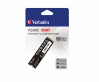 VERBATIM SSD Vi5000 Internal PCIe NVMe M.2 SSD 512GB , W2...