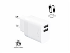 Fixed nabíječka 2xUSB 17W FIXC17N-2UC-WH