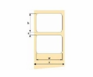 OEM termoetikety 100mm x 50mm, cena za 500ks (BPA free)