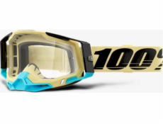 100% Gogle 100% RACECRAFT 2 AIRBLAST (Szyba Przezroczysta Anti-Fog, LT 88% -92% + 10 Zrywek) (NEW)