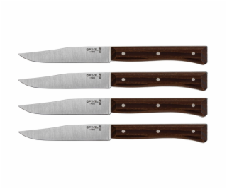 Opinel Table Knives Facette Set of 4  Dark Ash